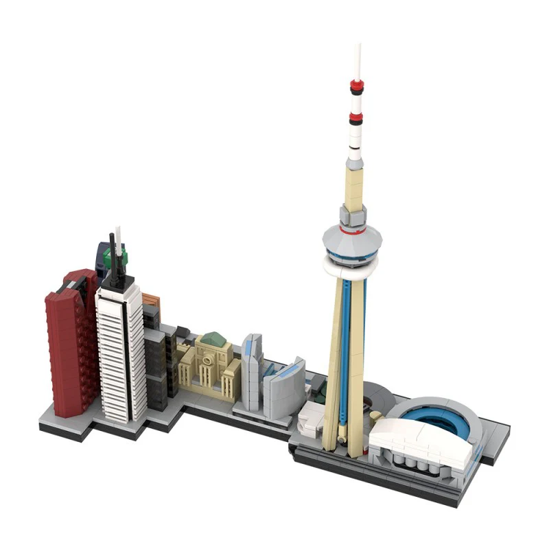 (Gobricks version) 970pcs MOC-220320 City of Toronto Skyline - Image 5