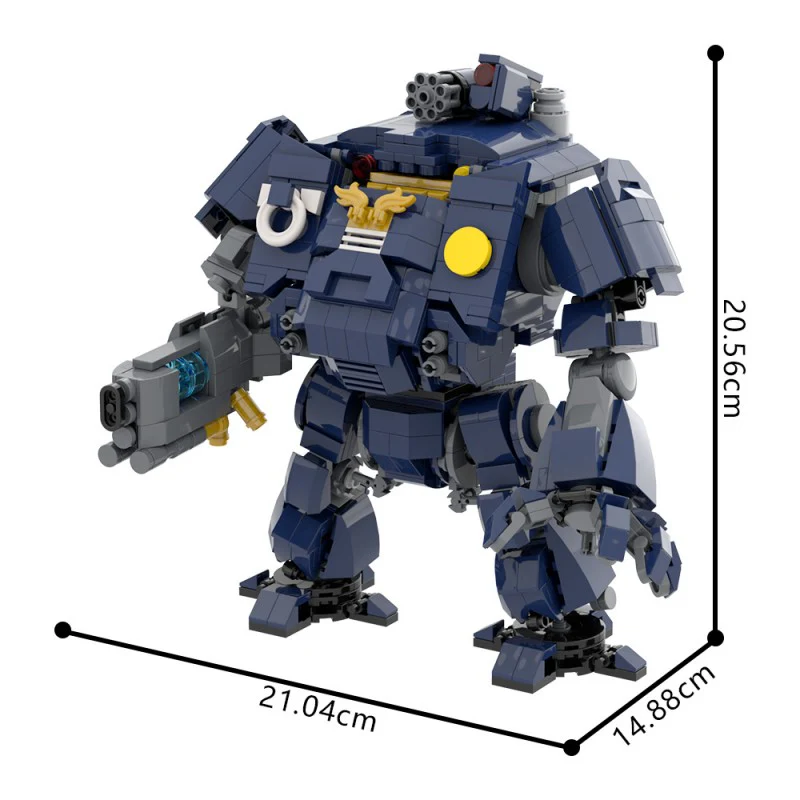 (Gobricks version) 972pcs MOC-214638 Ultramarines Redemptor Dreadnought - Image 6