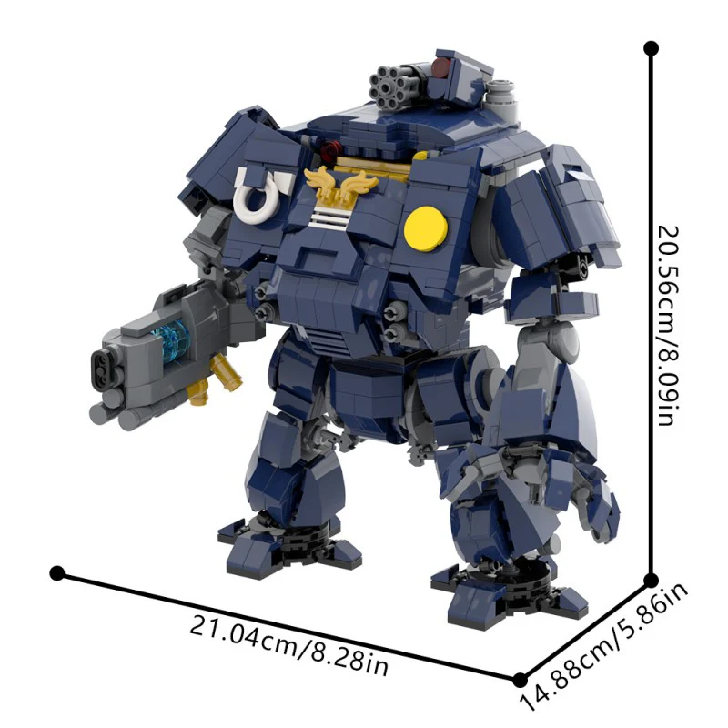 (Gobricks version) 972pcs MOC-214638 Ultramarines Redemptor Dreadnought - Image 7