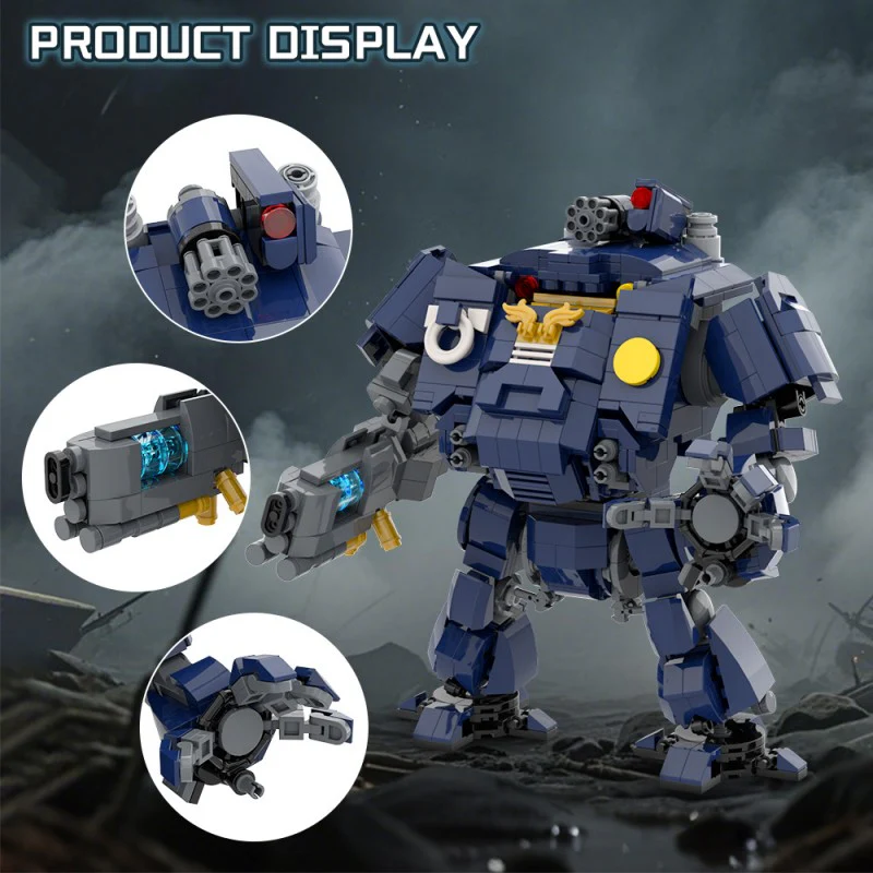 (Gobricks version) 972pcs MOC-214638 Ultramarines Redemptor Dreadnought - Image 8
