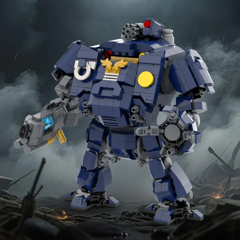 (Gobricks version) 972pcs MOC-214638 Ultramarines Redemptor Dreadnought - Image 9