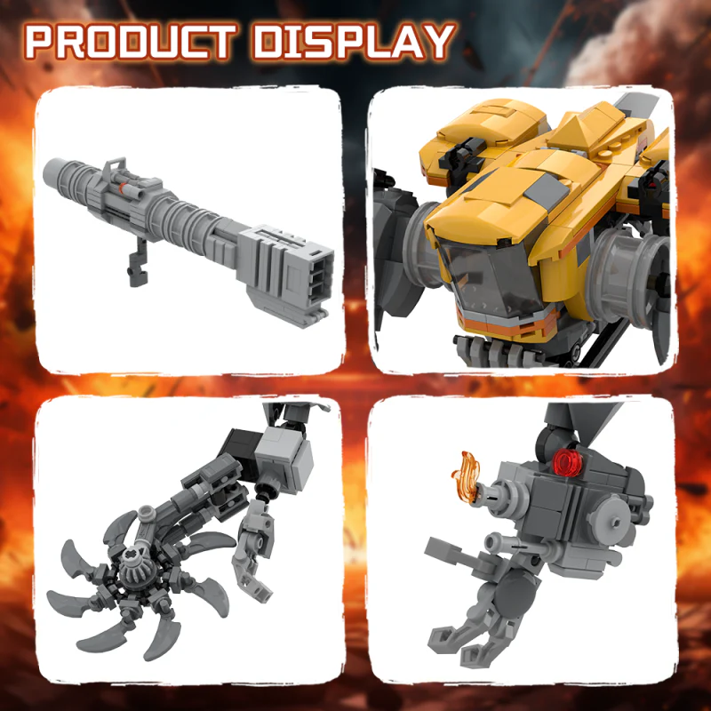 (Gobricks version) 985pcs MOC-203632 MAD STOMP XT “BEE-STUNG” - Image 8