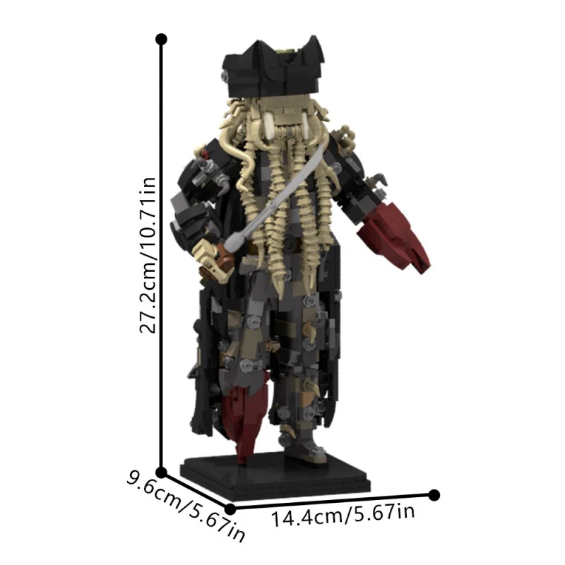(Gobricks version) 985pcs MOC-205220 Davy Jones Figurine - Image 6
