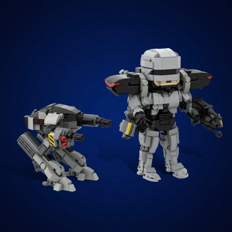 (Gobricks version) 988PCS MOC-199182 RoboCop Series Collection - Image 10