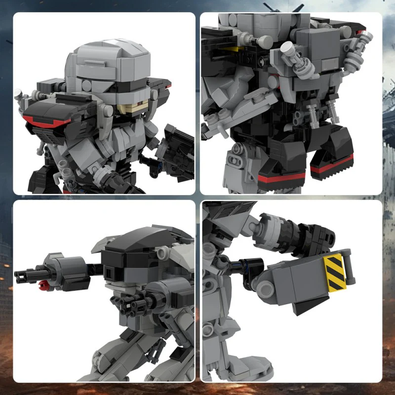 (Gobricks version) 988PCS MOC-199182 RoboCop Series Collection - Image 7