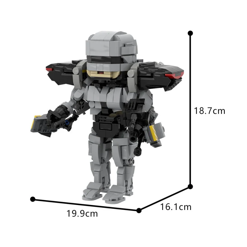 (Gobricks version) 988PCS MOC-199182 RoboCop Series Collection - Image 8