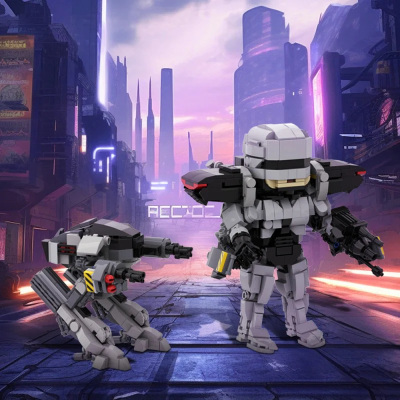 (Gobricks version) 988PCS MOC-199182 RoboCop Series Collection - Image 9