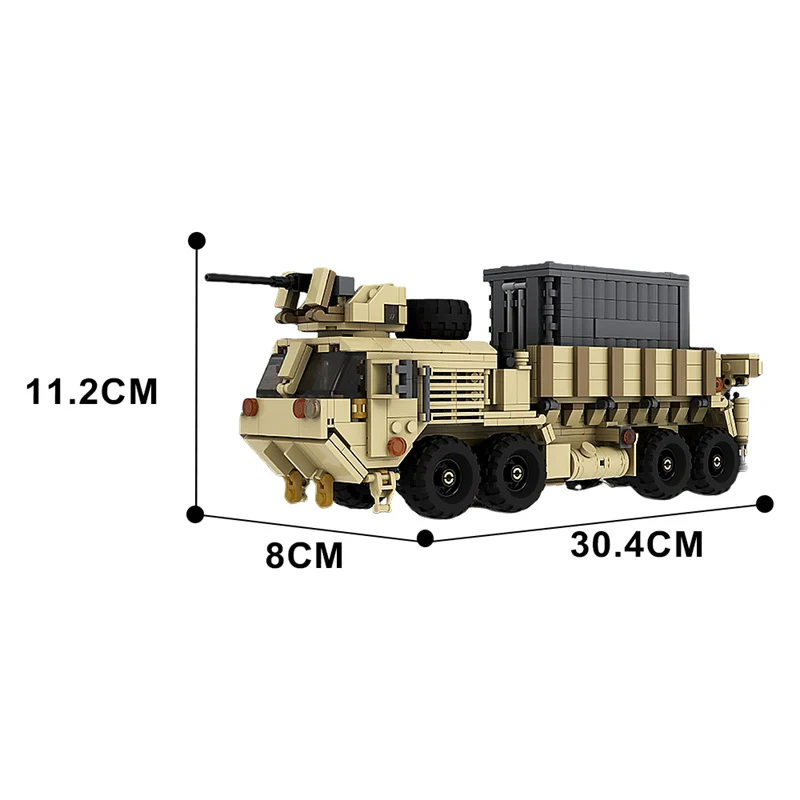 (Gobricks version) 990pcs MOC-177525 Oshkosh HEMTT- M985A4 - Heavy Expanded Mobility Tactical Truck - Image 3