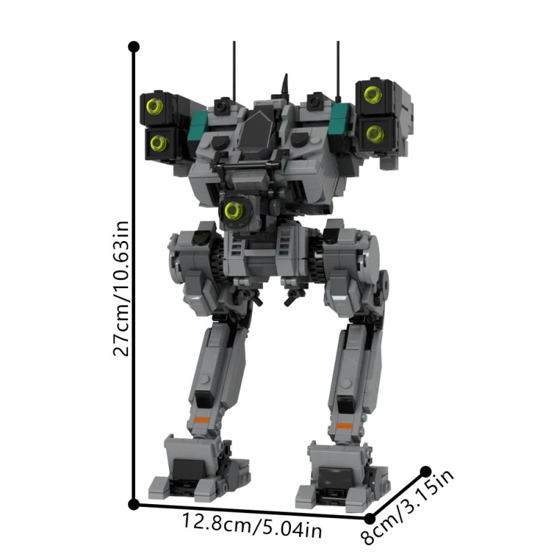 (Gobricks version) 991pcs MOC-101613 Flea BattleMech - Image 3