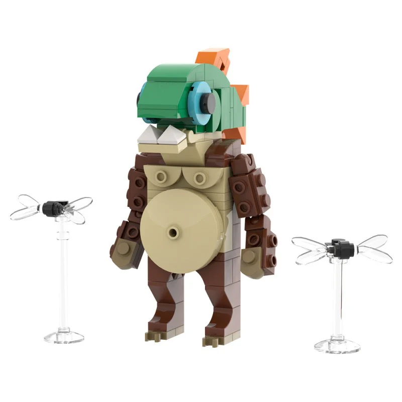 (Gobricks version) 99pcs MOC AI Brain Decaying Animals - Piranha - Image 2