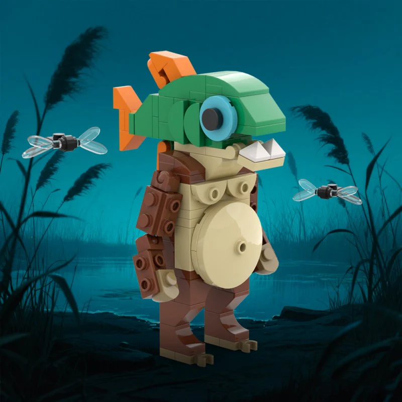 (Gobricks version) 99pcs MOC AI Brain Decaying Animals - Piranha - Image 8