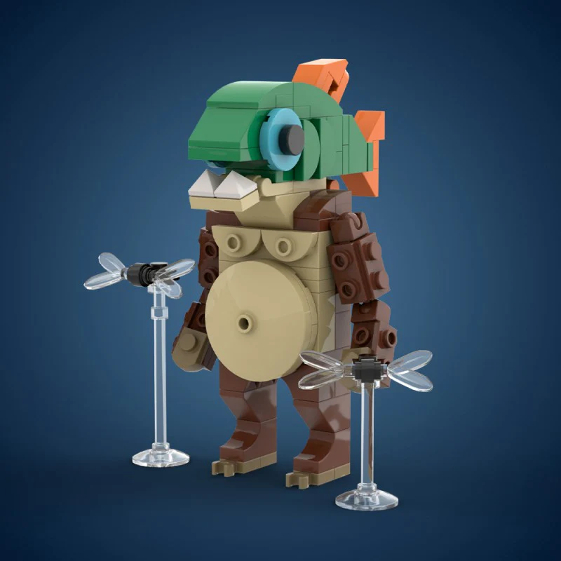 (Gobricks version) 99pcs MOC AI Brain Decaying Animals - Piranha - Image 9