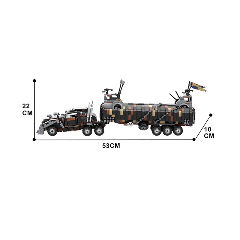 (Gobricks version) Mad Max: Fury Road War Rig Tanker Truck - Image 4
