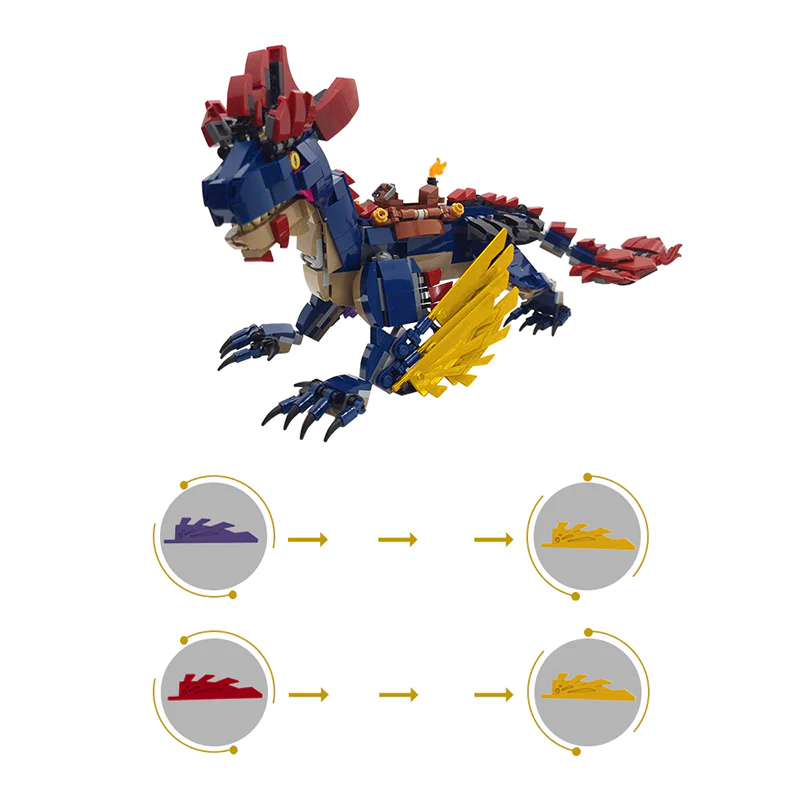 (Gobricks version) MOC-106666 Ark: Rock Drake - Image 6