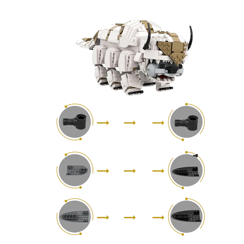 (Gobricks version) MOC-135465 Appa Avatar the Last Airbender - Image 6