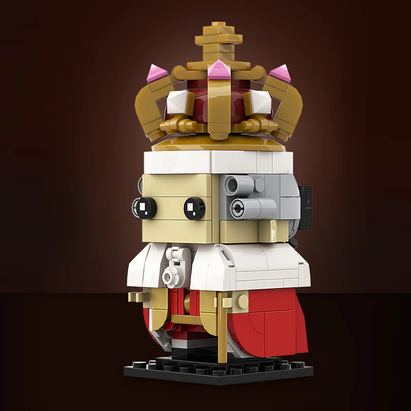(Gobricks version) MOC-136828 King George III Brickheadz - Image 2