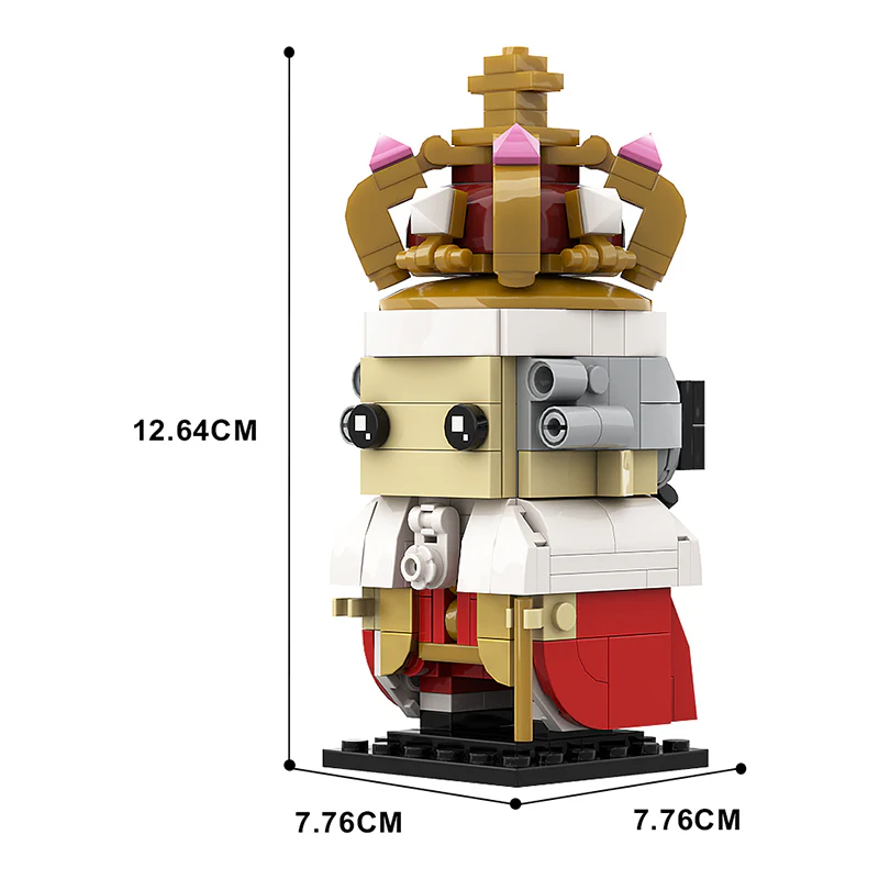 (Gobricks version) MOC-136828 King George III Brickheadz - Image 3