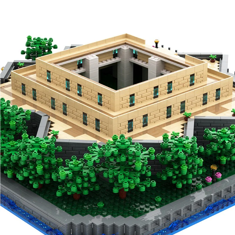 (Gobricks version) MOC Statue of Liberty Base Add-on 21042 LEGO Compatible - Image 2