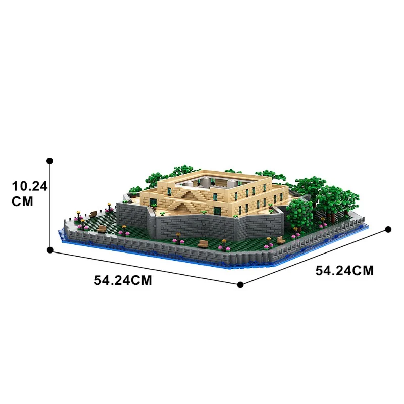 (Gobricks version) MOC Statue of Liberty Base Add-on 21042 LEGO Compatible - Image 3