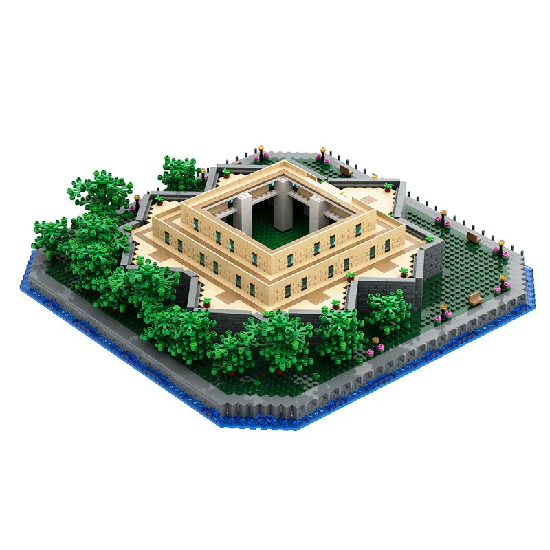(Gobricks version) MOC Statue of Liberty Base Add-on 21042 LEGO Compatible - Image 4