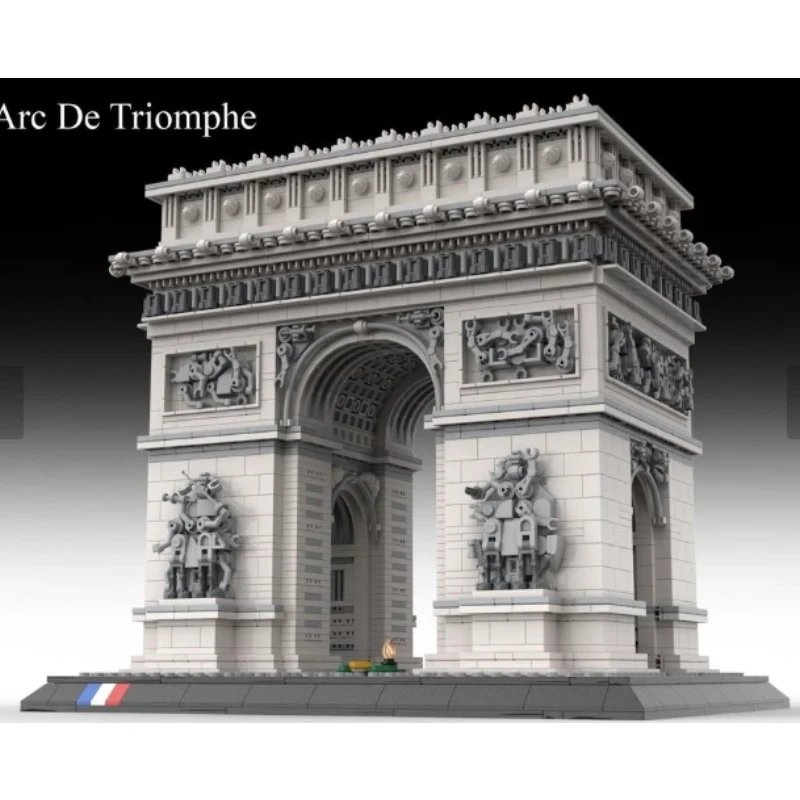 (Gobricks version) 4329pcs MOC-163329 MOC Arc de Triomphe in Paris, France - Image 2