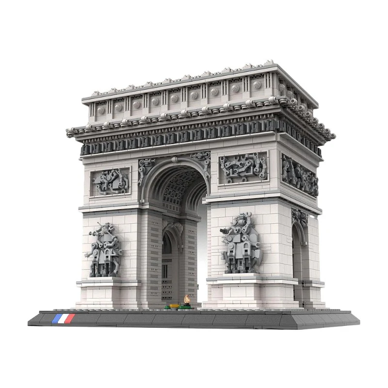 (Gobricks version) 4329pcs MOC-163329 MOC Arc de Triomphe in Paris, France - Image 3
