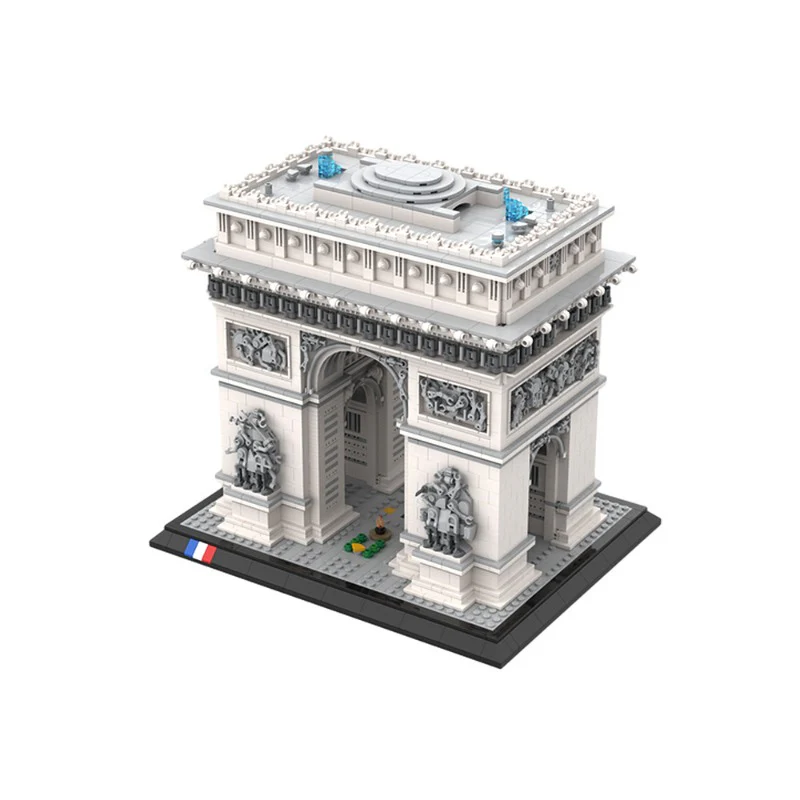 (Gobricks version) 4329pcs MOC-163329 MOC Arc de Triomphe in Paris, France - Image 5