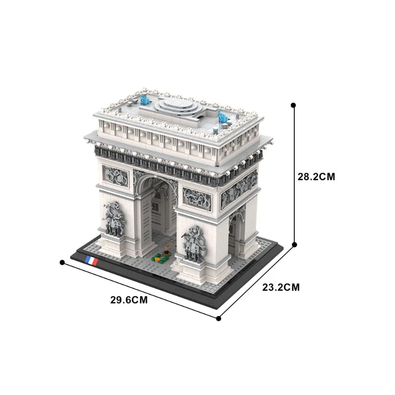 (Gobricks version) 4329pcs MOC-163329 MOC Arc de Triomphe in Paris, France - Image 6