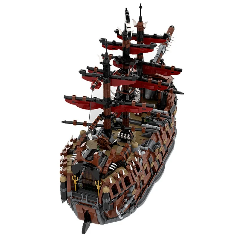 (Gobricks version) 800pcs+ MOC Flying Dutchman Pirate Ship - Image 3