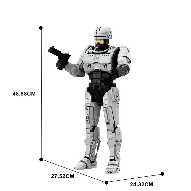 (Gobricks version) 2476pcs MOC RoboCop with Base LEGO Compatible - Image 11