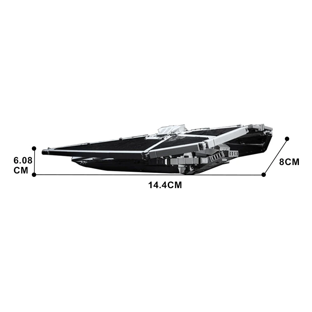 (Gobricks version)1227PCS MOC-101509 Midi-Scale TIE Reaper - Image 5
