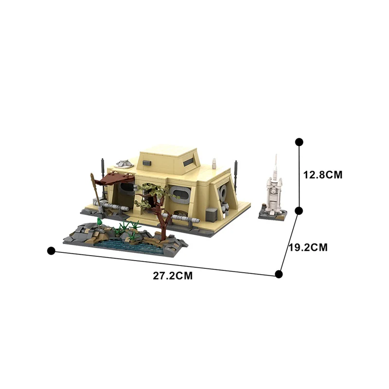 (Gobricks version)1325PCS MOC-146420 The Mandalorian's Cabin - Image 3
