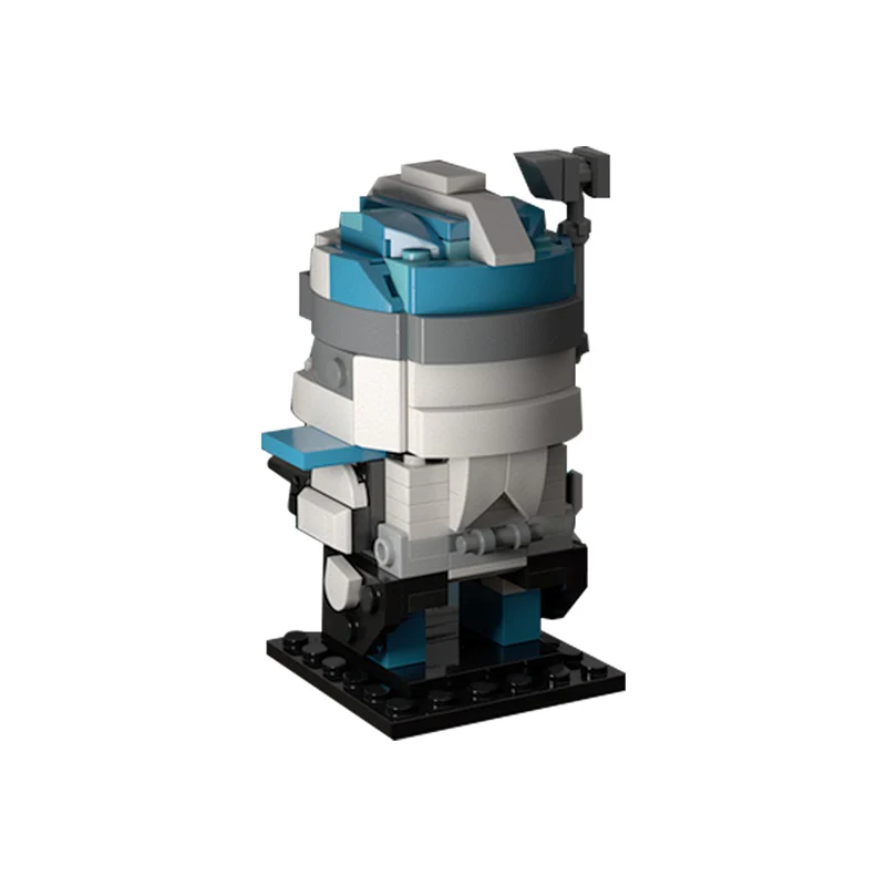 (Gobricks version)178PCS MOC-180062 Lieutenant Crash Brickheadz - Image 3