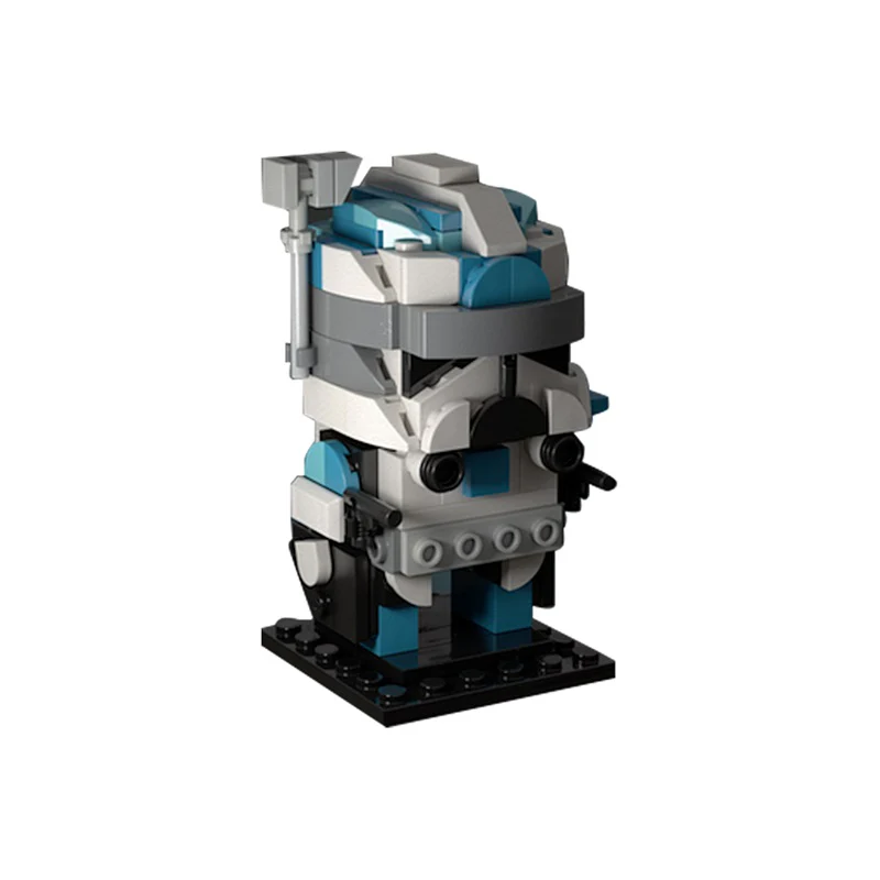 (Gobricks version)178PCS MOC-180062 Lieutenant Crash Brickheadz - Image 4