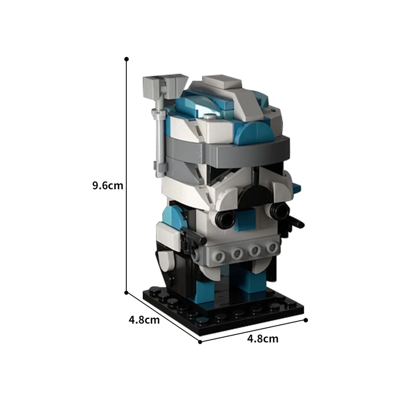 (Gobricks version)178PCS MOC-180062 Lieutenant Crash Brickheadz - Image 5