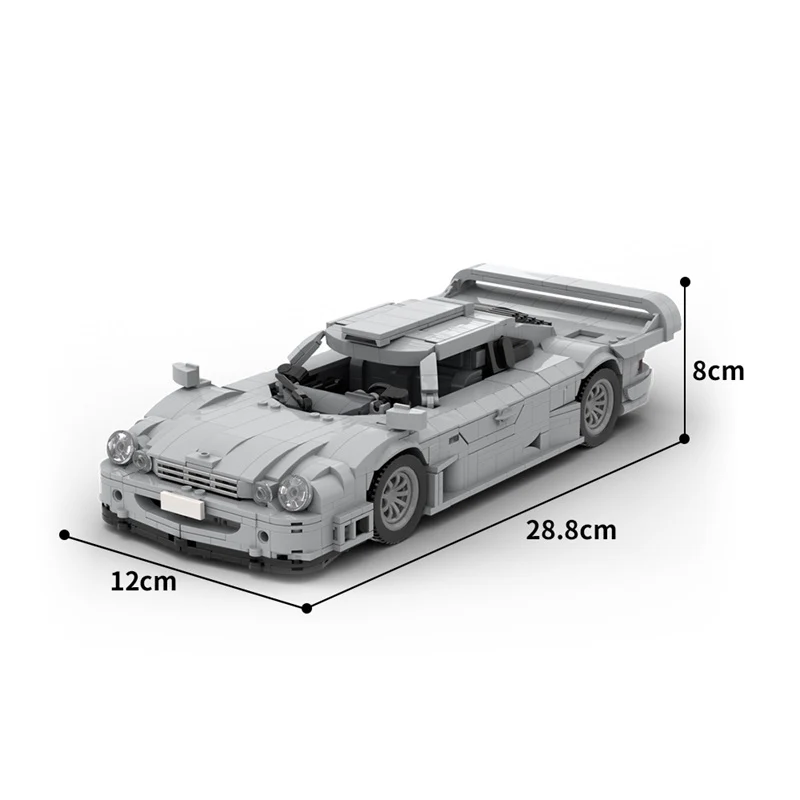 (Gobricks version)1819PCS MOC-177224 Mercedes-Benz CLK GTR 1:15 - Image 4