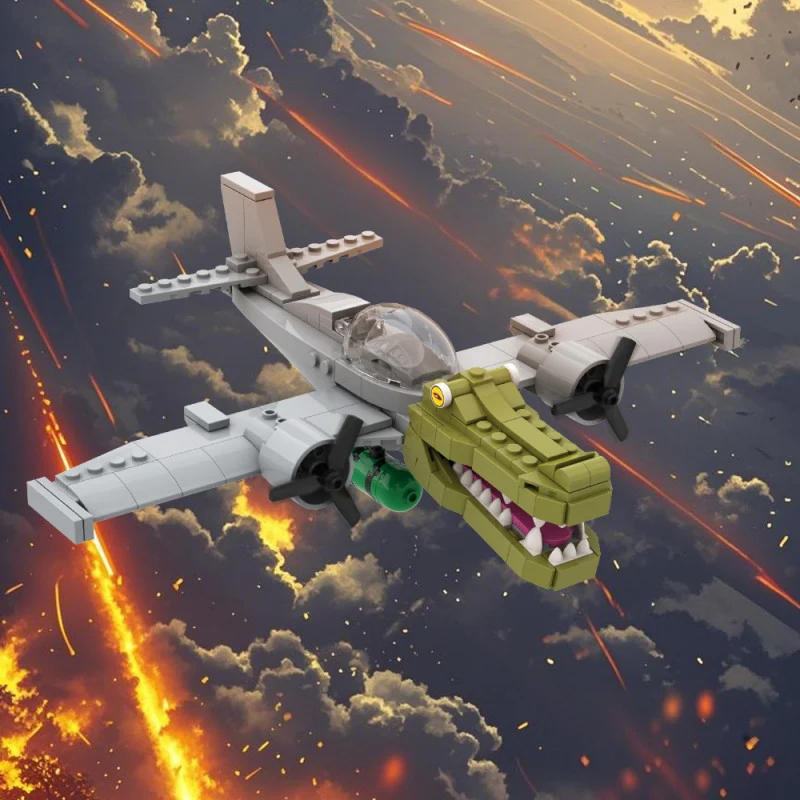 (Gobricks version)216pcs MOC AI Brain Decaying Animals-Crocodile - Image 10
