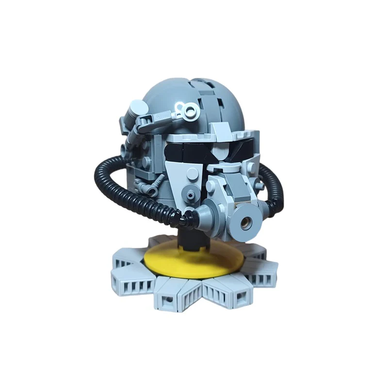 (Gobricks version)254PCS MOC-181288 T-60 Power Armor Helmet - Image 2