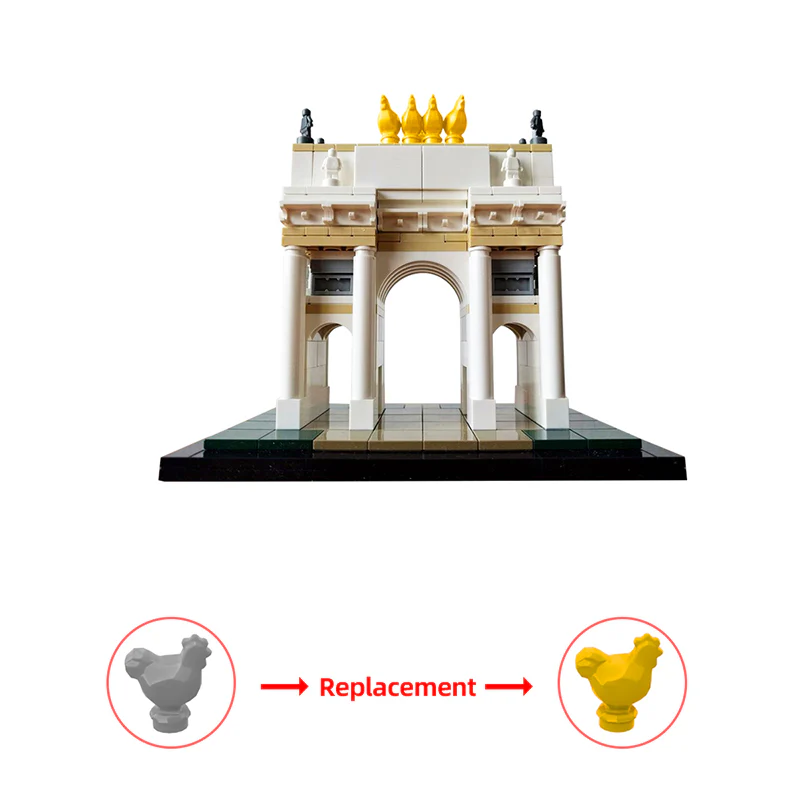 (Gobricks version)303pcs  MOC-48606 Arco della Pace - Image 5