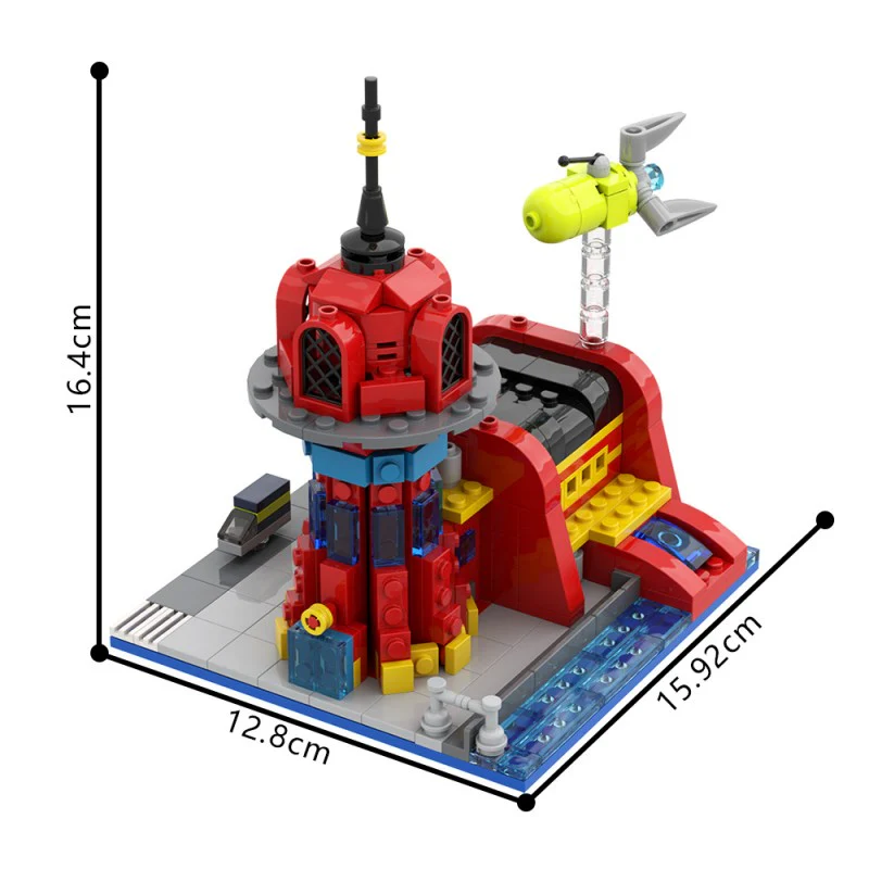 (Gobricks version)389pcs MOC-29365 Micro Planet Express - Image 6