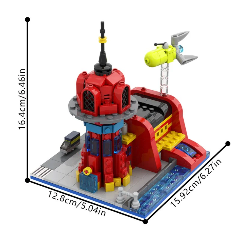 (Gobricks version)389pcs MOC-29365 Micro Planet Express - Image 7