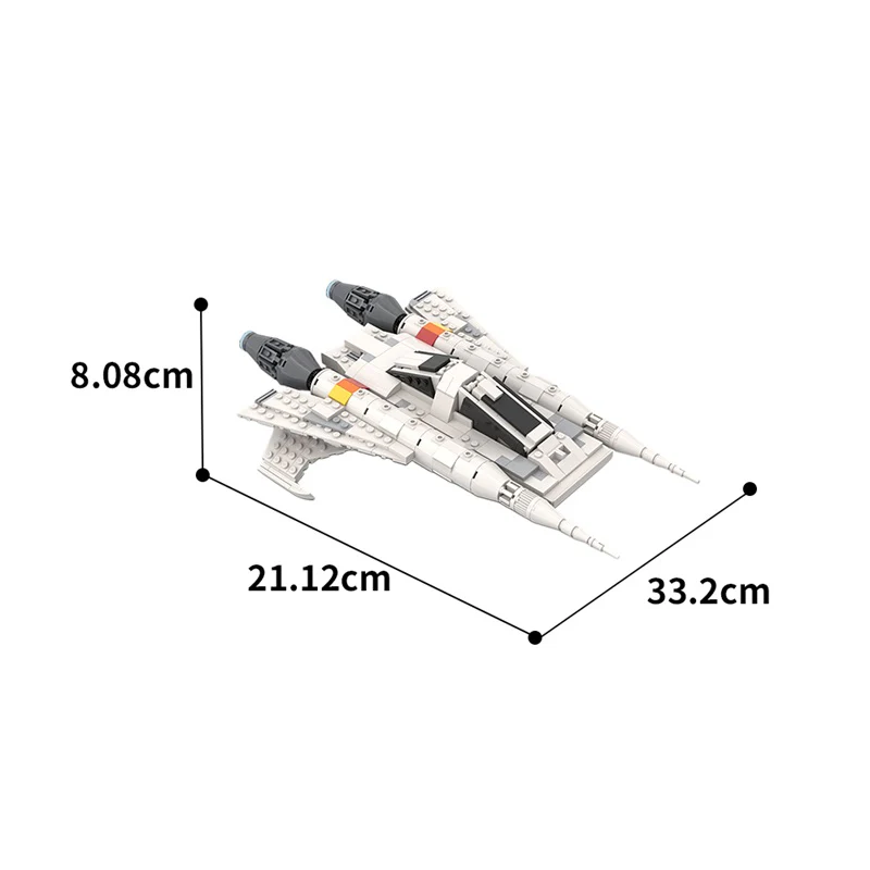 (Gobricks version)550PCS MOC-48610 Space BUCK ROGERS Starfighter Ship - Image 3