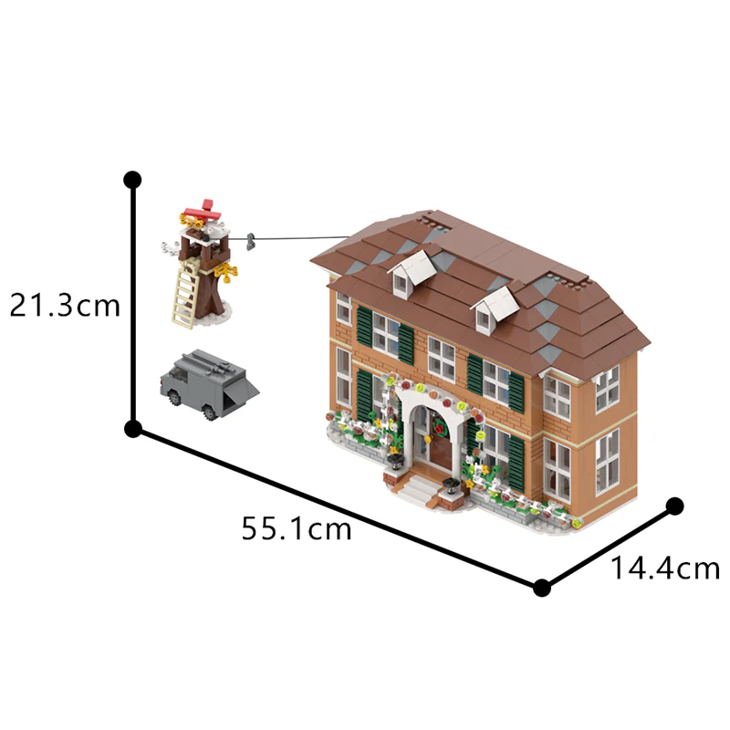 (Gobricks version)919PCS Little Ghost Takes Charge - Kevin's House - Image 8