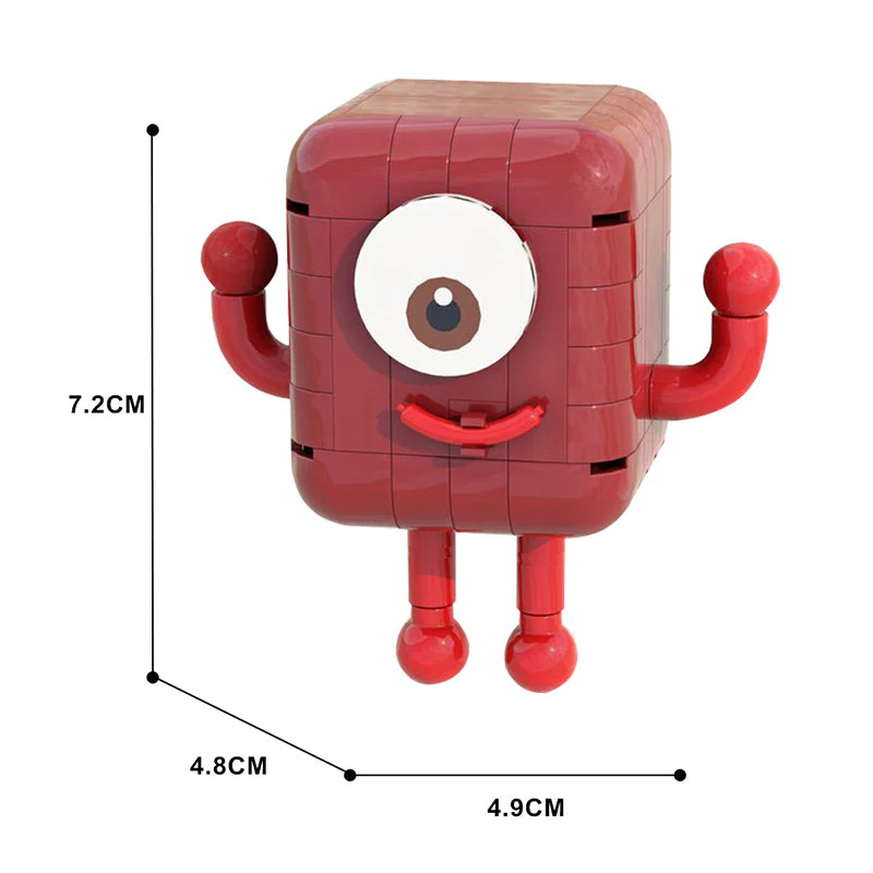(Gobricks version)MOC-105148 ONE - Number blocks Cube - Image 3