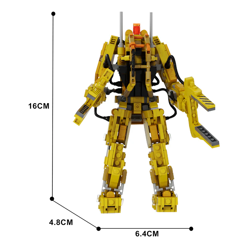 (Gobricks version)MOC-129373 Micro Aliens Series PART V: Mini size P-5000 powered work loader - Image 3