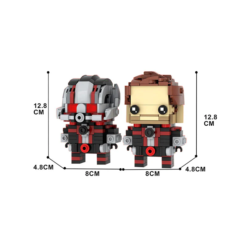 (Gobricks version)MOC-139898 Ant-Man Brickheadz LEGO MOC - Ant-Man and the Wasp: Quantumania - Image 4