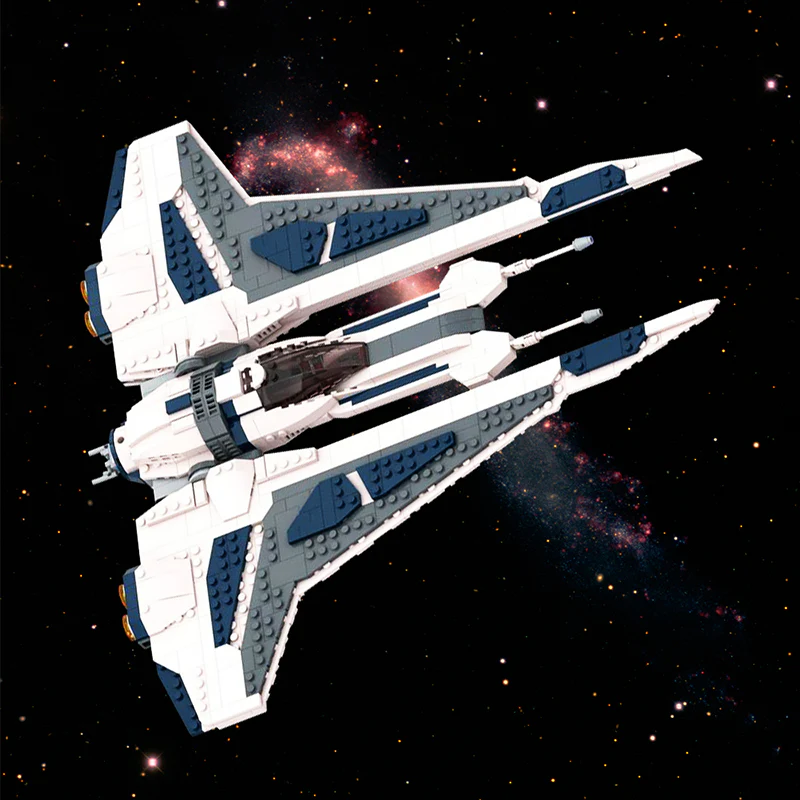 (Gobricks version)MOC-143184 Mandalorian starfighter Kom'rk-class fighter - Image 3