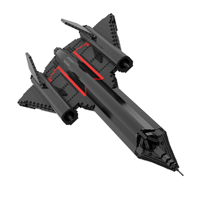 (Gobricks version)MOC-20612 SR-71 Blackbird - Image 10