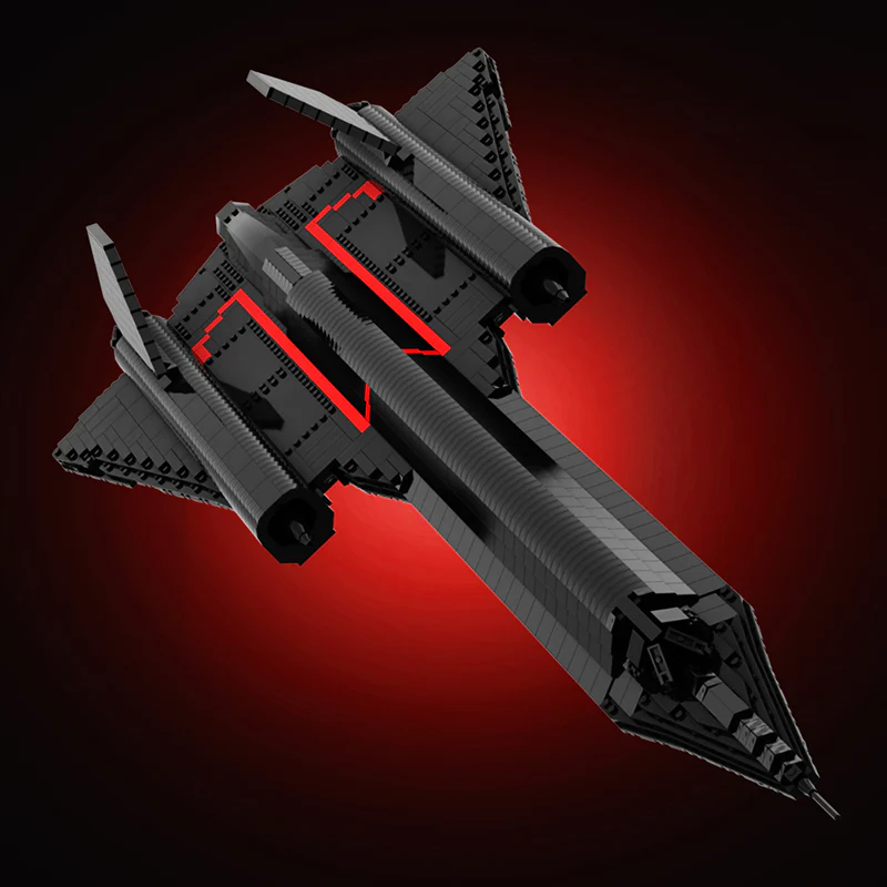 (Gobricks version)MOC-20612 SR-71 Blackbird - Image 2