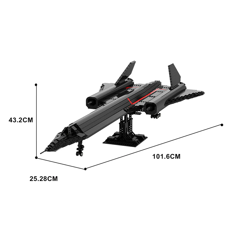 (Gobricks version)MOC-20612 SR-71 Blackbird - Image 4